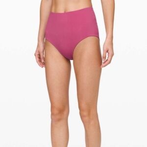 Lululemon Deep Sea High Waist Bottom Moss Rose Size 2
